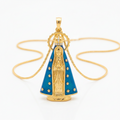 Gargantilha Veneziana 45cm com Pingente Nossa Senhora Aparecida | Banho Ouro 18k